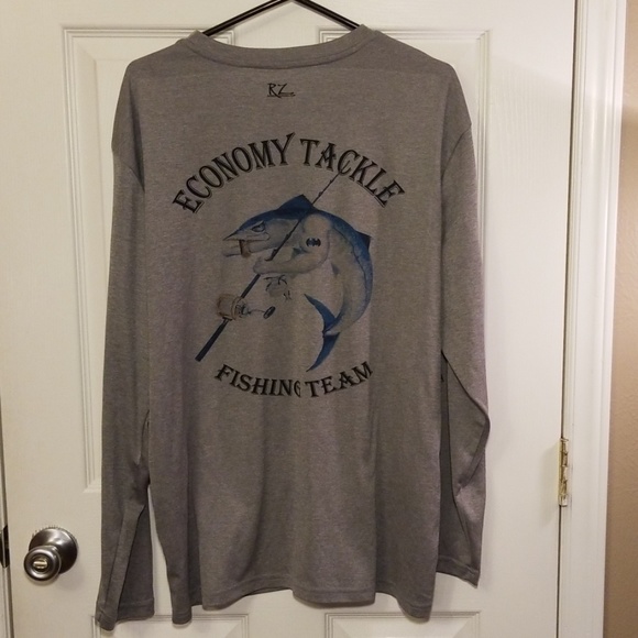 Long sleeve t-shirt with marlin fish on back Xlg - Picture 2 of 6